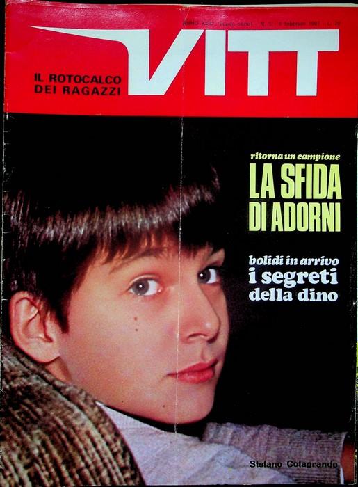 Vitt: il rotocalco dei ragazzi: A. XXXI (1967): N. 5, 11, 12, 13, 16, 17, 19, 20 - copertina