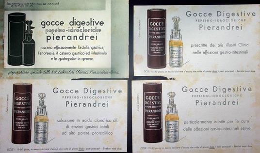 Gocce digestive: pepsino - idrocloriche: Pierandrei - copertina