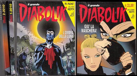 Il Grande Diabolik 1/2 2010 Giù La Maschera - copertina