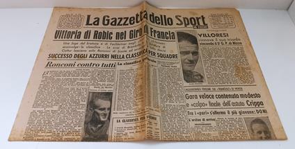 BLOCCO QUOTIDIANI GAZZETTA DELLO SPORT TOUR DE FRANCE 10 NUMERI- 1947-RVSa57 - copertina
