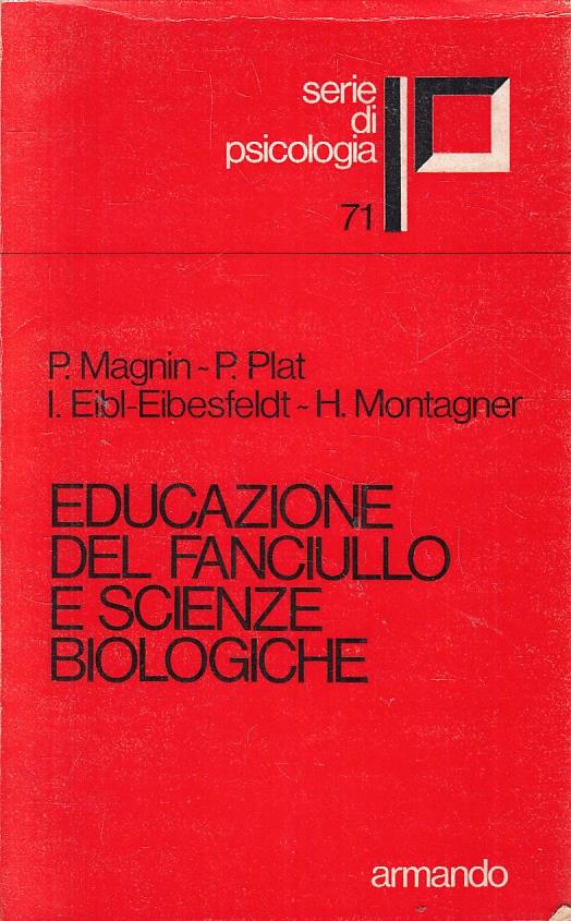 Educazione Del Fanciullo E Scenze Biologiche - copertina