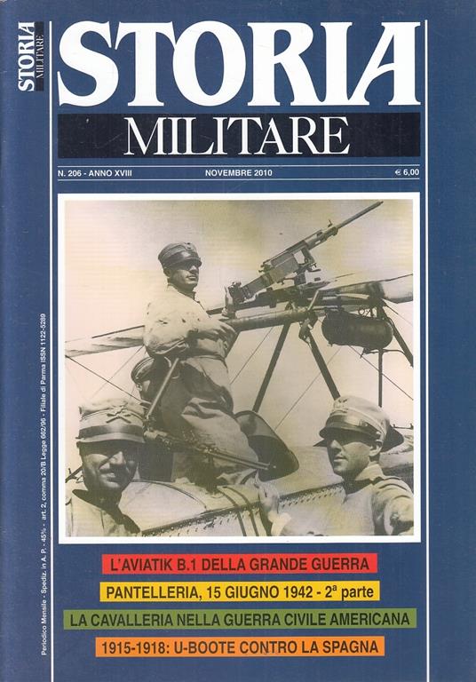 Rivista Storia Militare N.206 Pantelleria - Albertelli - 2010 - S - Yfs37 - copertina