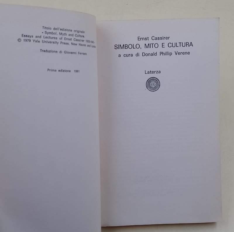 Simbolo Mito E Cultura