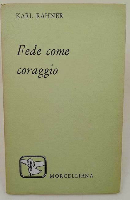 Fede Come Coraggio - Karl Rahner - copertina