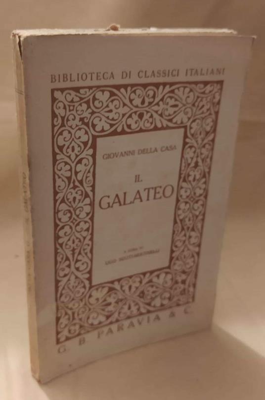 Il Galateo  - Giovanni Della Casa - copertina
