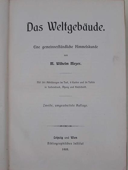 Das Weltgebaude - copertina