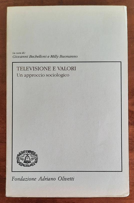 Televisione e valori. Un approccio sociologico - copertina