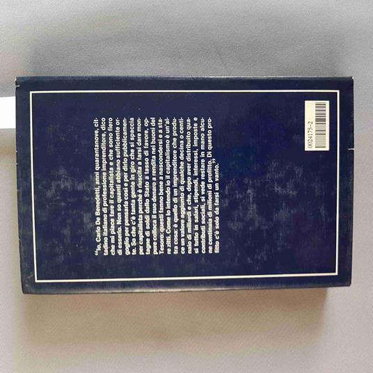 Un Certo De Benedetti In Nome Del Capitalismo Alberto Statera - Alberto Statera - copertina