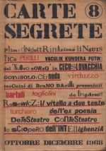 CARTE SEGRETE N. 8 Rivista trimestrale di lettere e arti