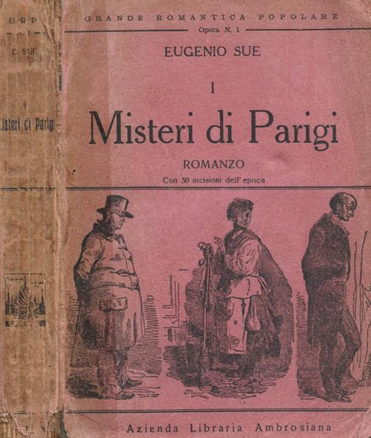 Misteri di Parigi - Eugène Sue - copertina