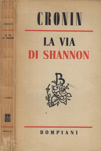 La via di Shannon - A. Joseph Cronin - copertina