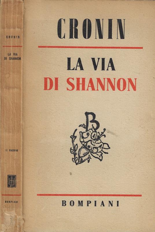 La via di Shannon - A. Joseph Cronin - copertina