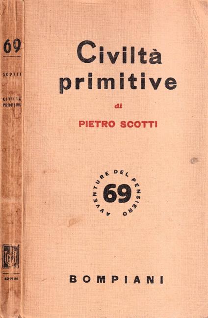 Civiltà primitive - Pietro Scotti - copertina
