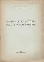 Natura e caratteri delle rilevazioni statistiche