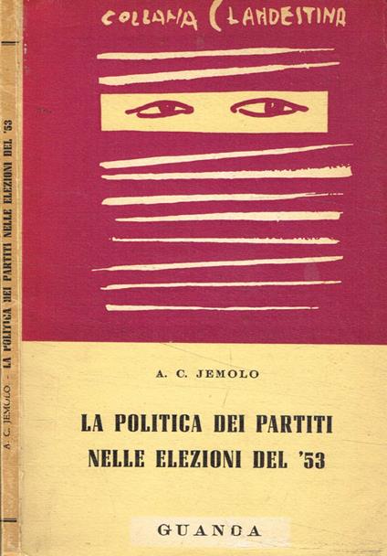 La politica dei partiti nel 1953 - copertina