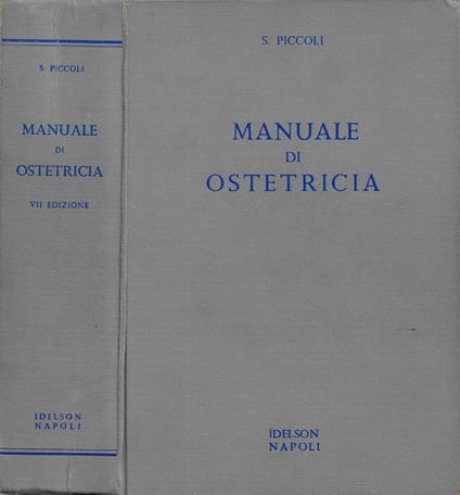 Manuale di Ostetricia - Salvatore Piccoli - copertina