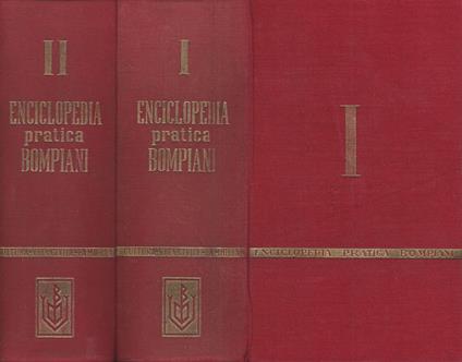 Enciclopedia Pratica Bompiani - Vol. I, II - copertina