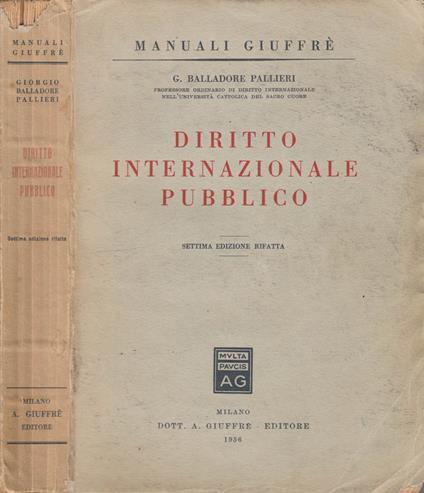 Diritto internazionale pubblico - copertina