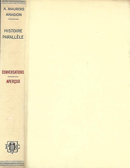 Histoire parallèle. Conversations apercus - copertina
