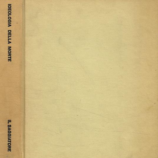 Ideologia della morte - copertina