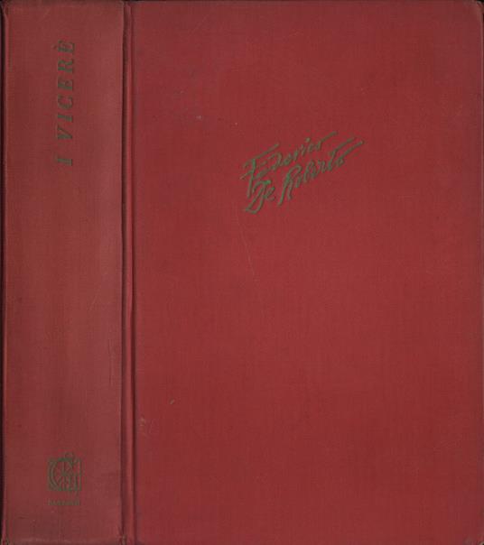 I Vicerè - Federico De Roberto - copertina