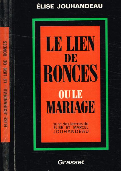 Le lien de ronces ou le mariage - copertina
