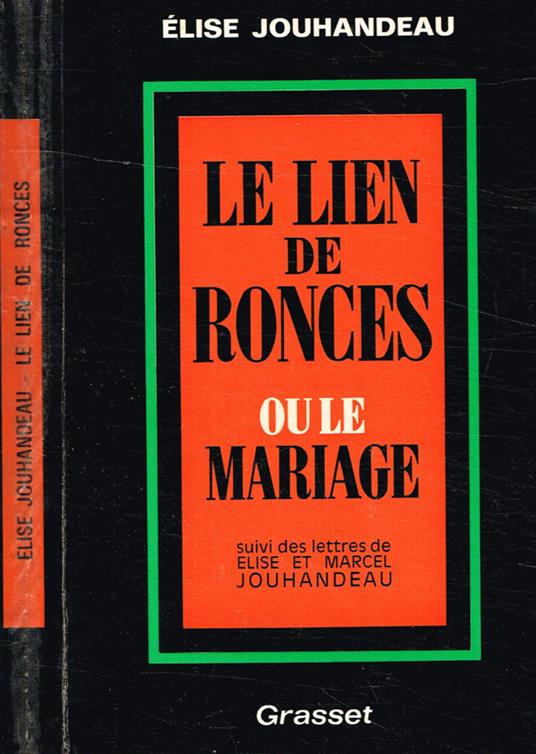 Le lien de ronces ou le mariage - copertina
