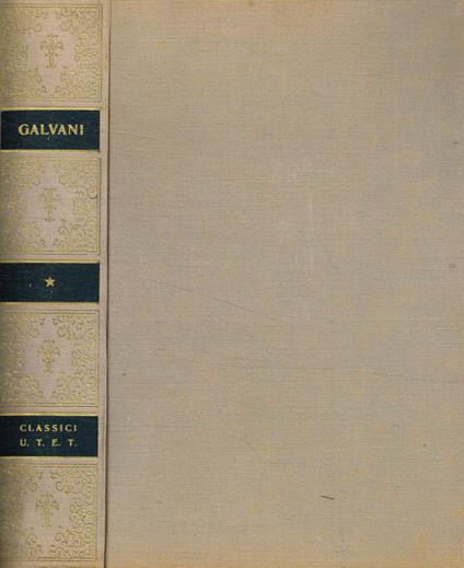 Opere scelte - Luigi Galvani - copertina