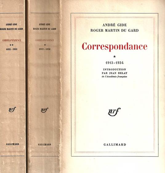 Correspondance - André Gide - copertina