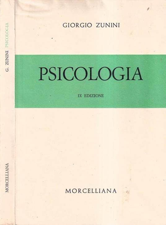 Psicologia - Giorgio Zunini - copertina