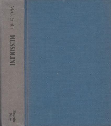 Mussolini - Denis Mack Smith - copertina