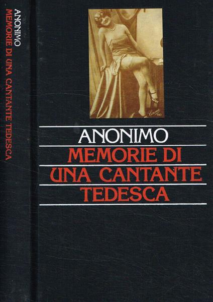 Memorie di una cantante tedesca - Anonimo calalabrese - copertina
