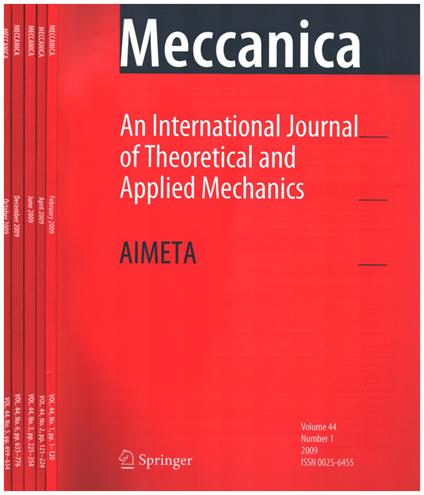 An International Journal of Theoretical and applied Mechanics n.44 parte 1-2-3-4-5 - copertina