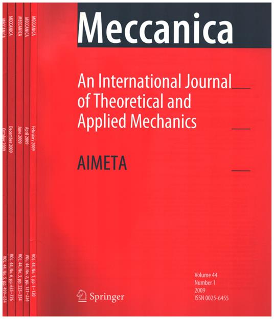 An International Journal of Theoretical and applied Mechanics n.44 parte 1-2-3-4-5 - copertina