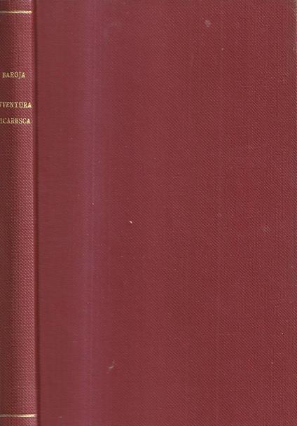 Avventura picaresca - Pio Baroja - copertina