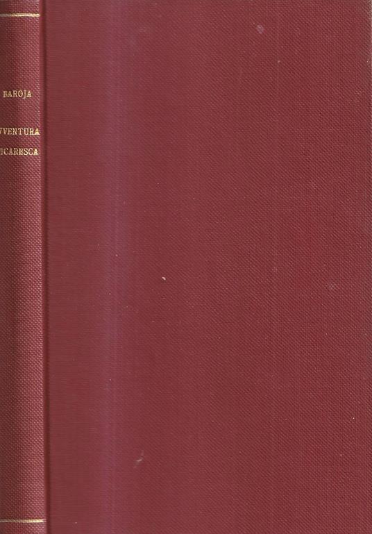 Avventura picaresca - Pio Baroja - copertina