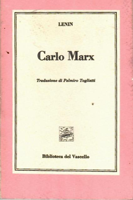 Carlo Marx - copertina