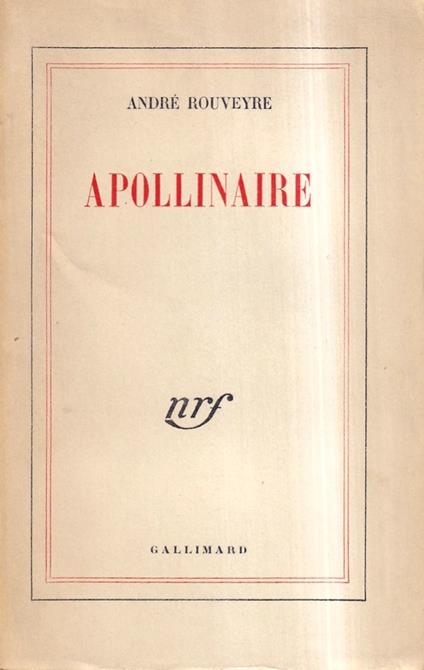 Apollinaire - copertina