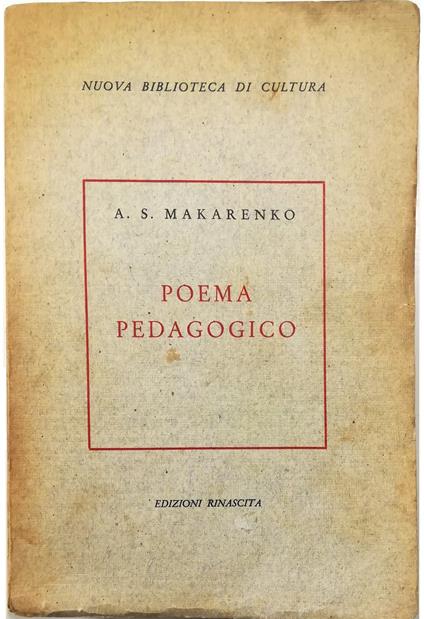 Poema pedagogico - copertina