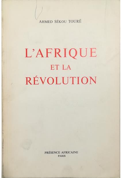 L' Afrique et la révolution - copertina