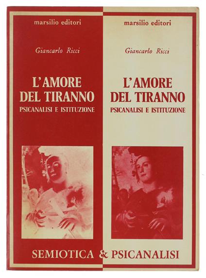 L' Amore Del Tiranno. Psicanalisi E Istituzione - Giancarlo Ricci - copertina