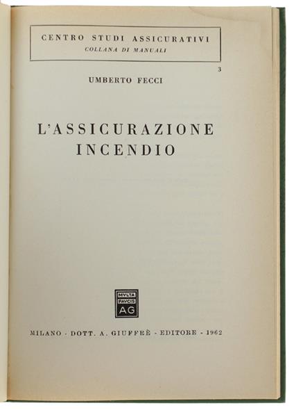 L' Assicurazione Incendio - copertina