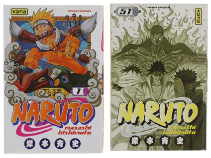 Naruto Tome 1 + Tome 51 (Version Française) [Offre De 2 Volumes Ensemble] - Masashi Kishimoto - copertina