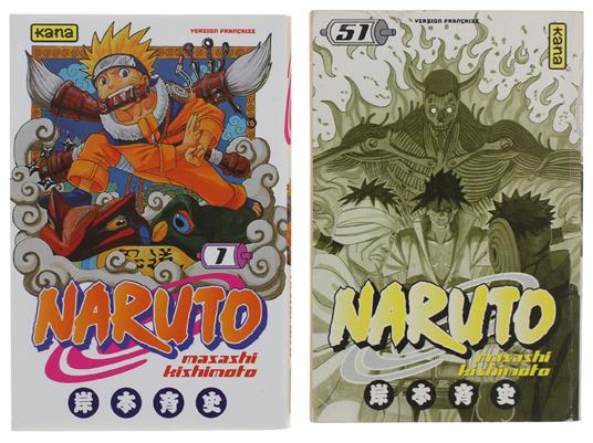 Naruto Tome 1 + Tome 51 (Version Française) [Offre De 2 Volumes Ensemble] - Masashi Kishimoto - copertina