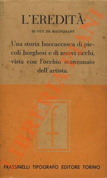 L’eredità - Guy de Maupassant - copertina