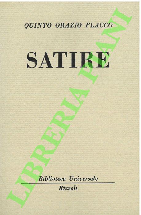 Satire - Quinto Orazio Flacco - copertina
