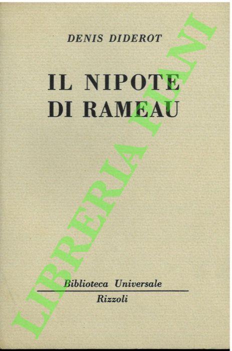 Il nipote di Rameau. - Denis Diderot - copertina