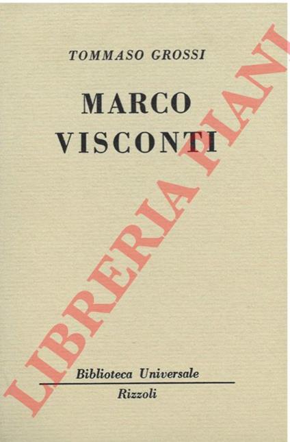 Marco Visconti. - Tommaso Grossi - copertina
