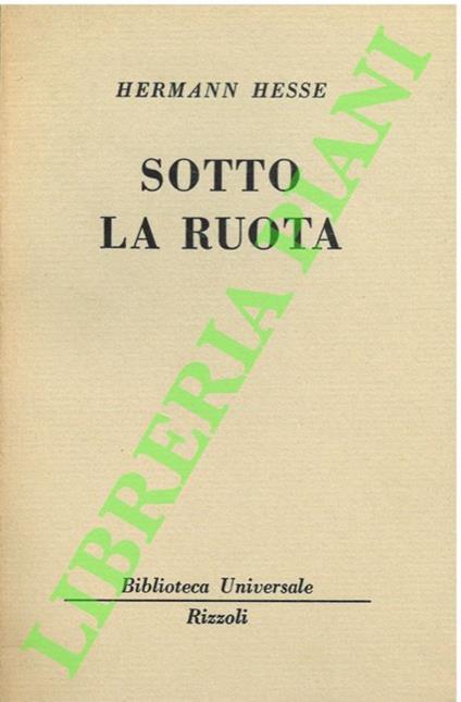 Sotto la ruota - Hermann Hesse - copertina