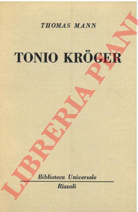 Tonio Kroger. - Thomas Mann - copertina